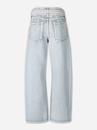 Acne Studios Mujer Barcelona Pantalones Anchos Cinturón color Azul Denim Claro sku 761-003998 01 - Foto 3