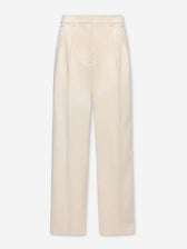 Moncler Mujer Barcelona Pantalones Rectos Pinzas color Marfil sku 761-004012 01 - Foto 1