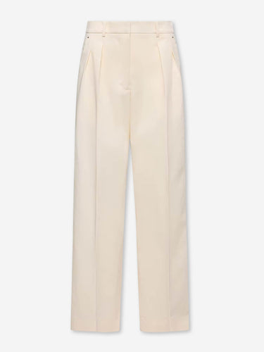 Moncler Mujer Barcelona Pantalones Rectos Pinzas color Marfil sku 761-004012 01 - Foto 1