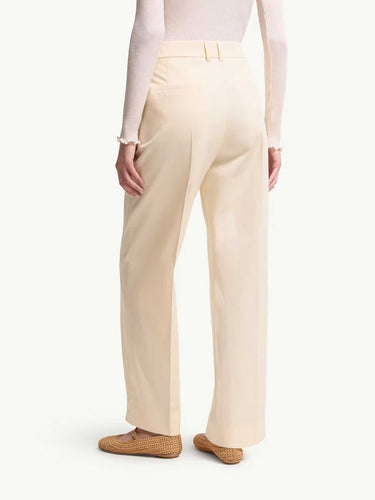 Moncler Mujer Barcelona Pantalones Rectos Pinzas color Marfil sku 761-004012 01 - Foto 3