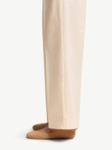 Moncler Mujer Barcelona Pantalones Rectos Pinzas color Marfil sku 761-004012 01 - Foto 4