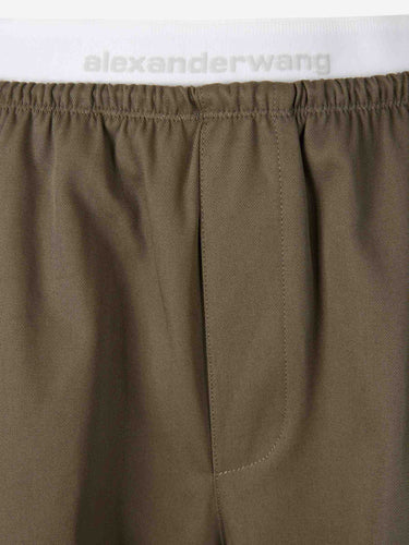 Alexander Wang Mujer Barcelona Pantalones Anchos Algodón color Verde Militar sku 761-004013 01 - Foto 4