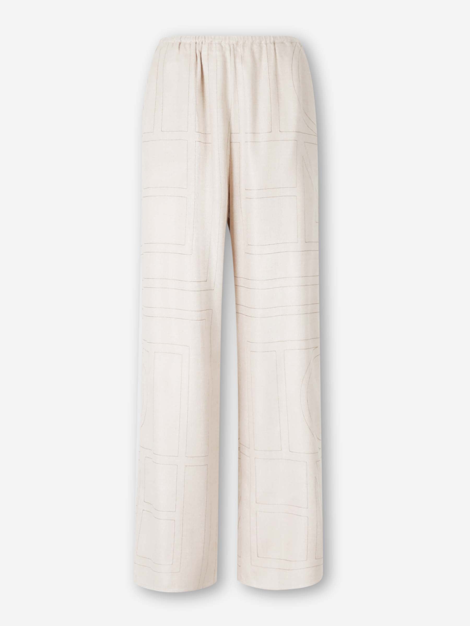 TOTEME Mujer Barcelona Joggers Pespuntes Monograma color Crema sku 761-004014 01 - Foto 1