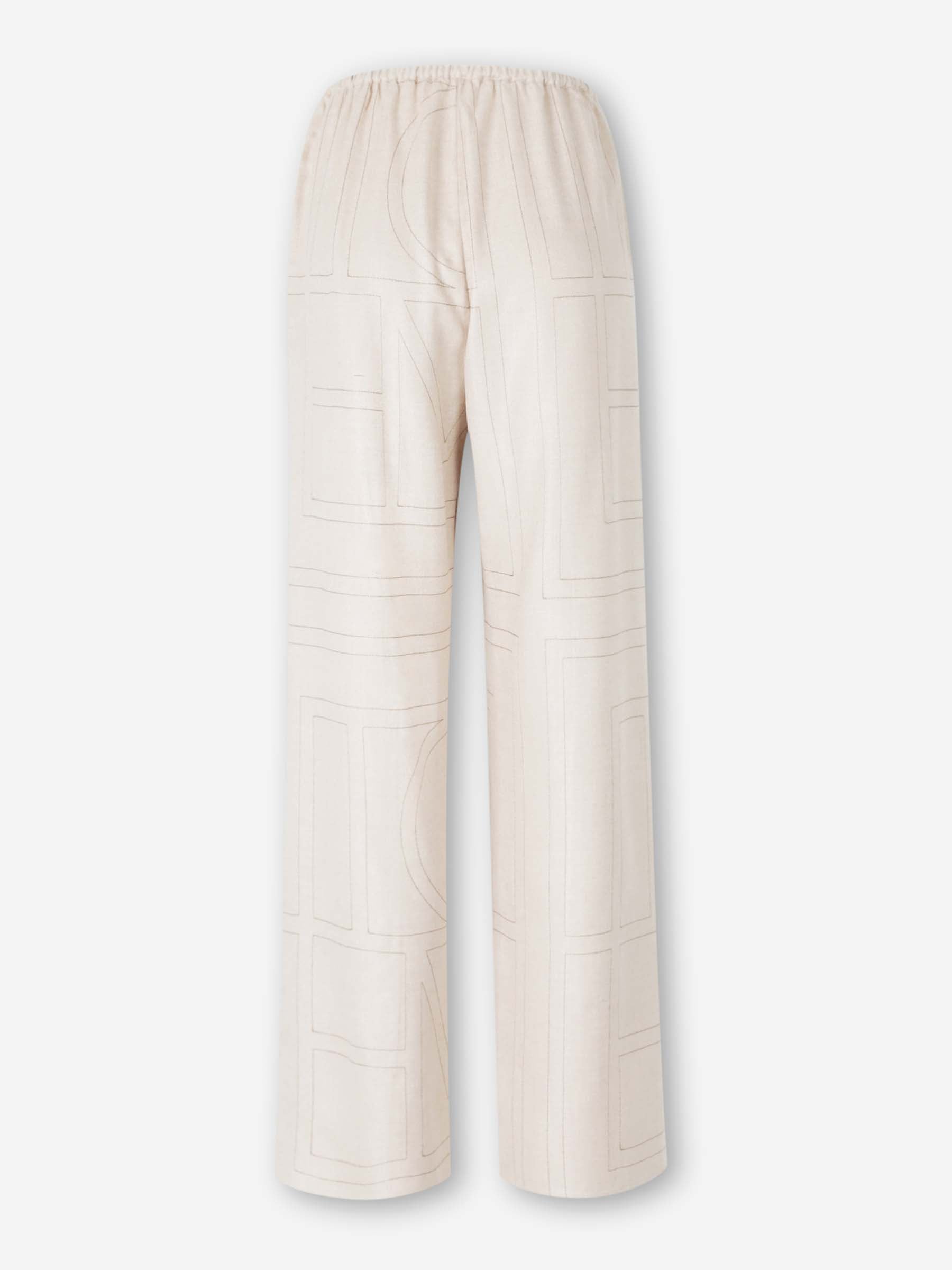 TOTEME Mujer Barcelona Joggers Pespuntes Monograma color Crema sku 761-004014 01 - Foto 2