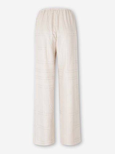 TOTEME Mujer Barcelona Joggers Pespuntes Monograma color Crema sku 761-004014 01 - Foto 2