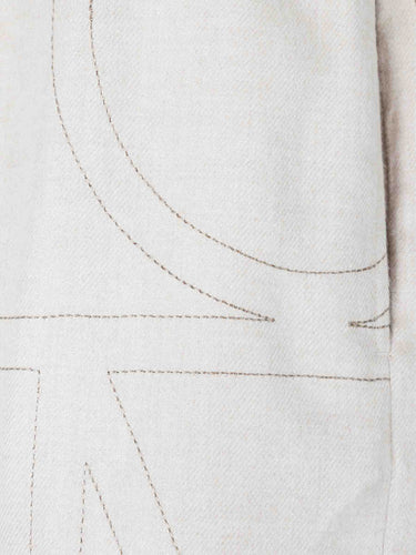 TOTEME Mujer Barcelona Joggers Pespuntes Monograma color Crema sku 761-004014 01 - Foto 3