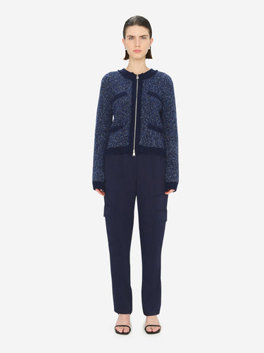 Simkhai Mujer Barcelona Pantalón Cargo Lino color Azul Marino sku 761-004017 01 - Foto 1