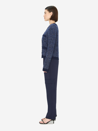 Simkhai Mujer Barcelona Pantalón Cargo Lino color Azul Marino sku 761-004017 01 - Foto 2
