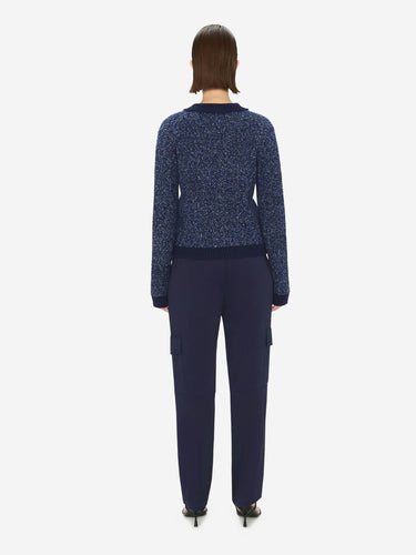 Simkhai Mujer Barcelona Pantalón Cargo Lino color Azul Marino sku 761-004017 01 - Foto 3