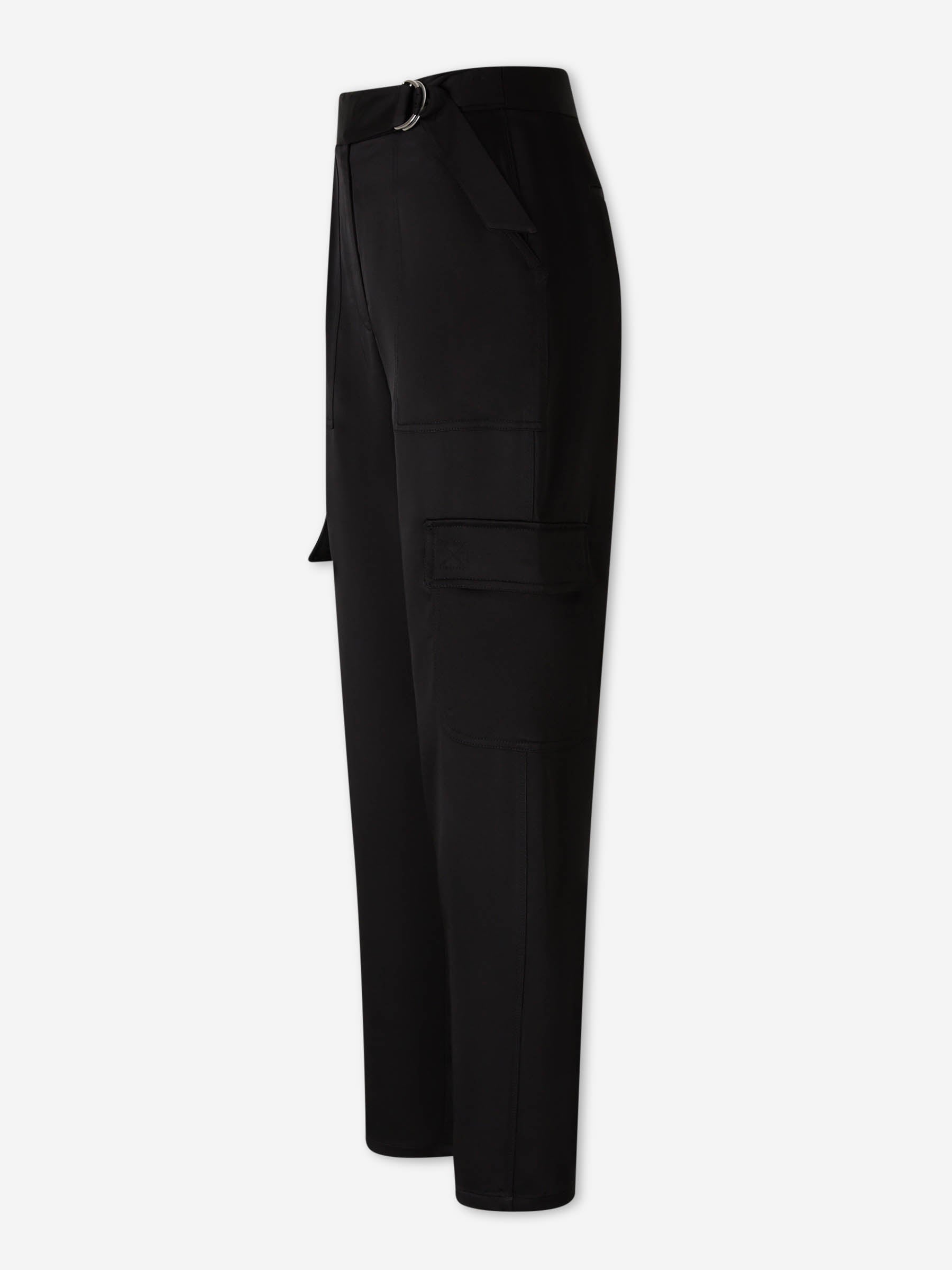 Simkhai Mujer Barcelona Pantalón Cargo Lino color Negro sku 761-004017 02 - Foto 2