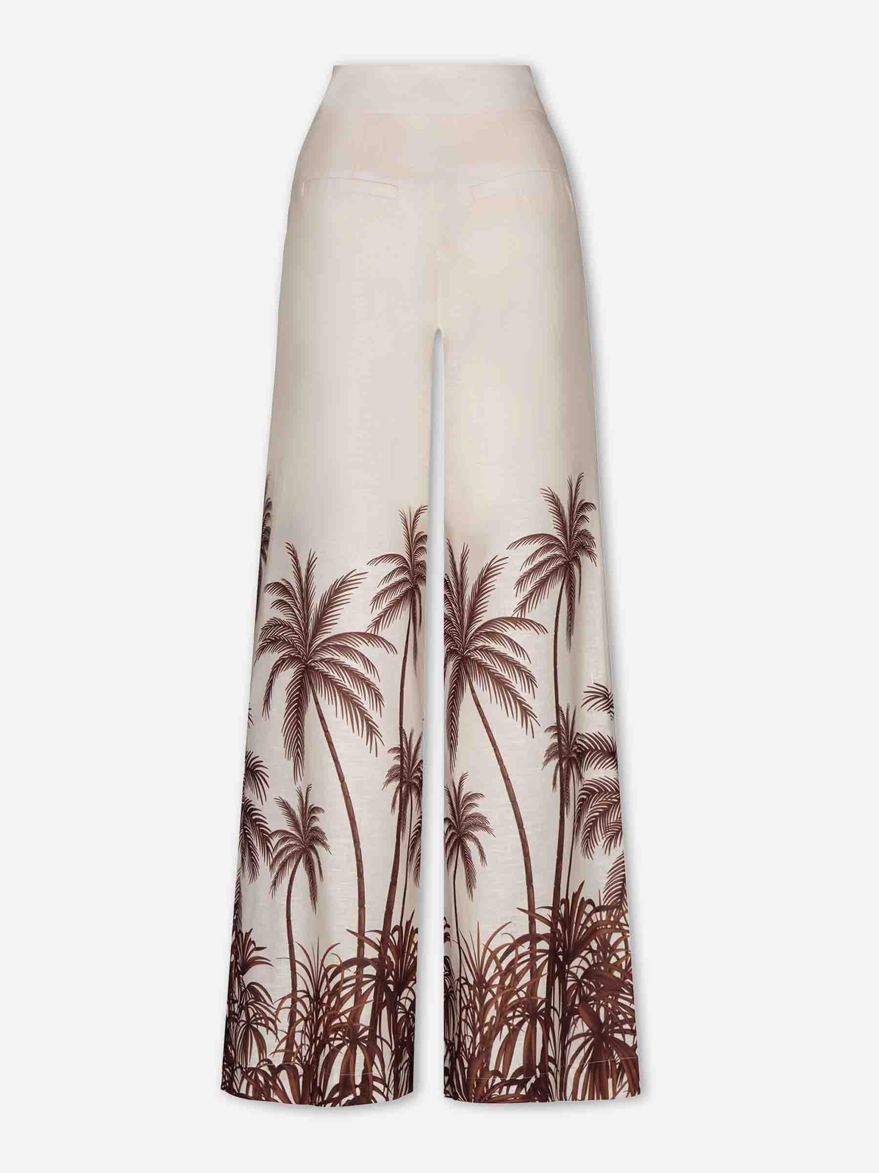 Andres Otalora Mujer Barcelona Pantalones Anchos Desperte color Beige sku 761-004019 01 - Foto 1