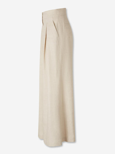 Andres Otalora Mujer Barcelona Pantalones Acampanados Desperte color Crema sku 761-004022 01 - Foto 2