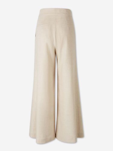 Andres Otalora Mujer Barcelona Pantalones Acampanados Desperte color Crema sku 761-004022 01 - Foto 3