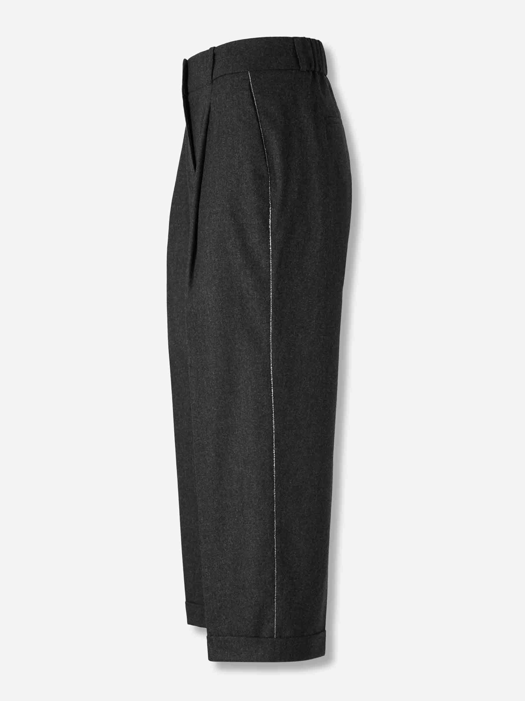 Peserico Mujer Barcelona Pantalones Vestir Lana color Gris Antracita sku 761-004025 01 - Foto 2