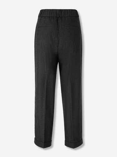 Peserico Mujer Barcelona Pantalones Vestir Lana color Gris Antracita sku 761-004025 01 - Foto 3