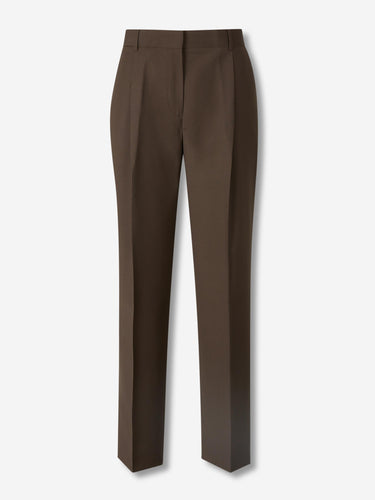 TOTEME Mujer Barcelona Pantalones Anchos Plisados color Marrón Oscuro sku 761-004029 01 - Foto 1