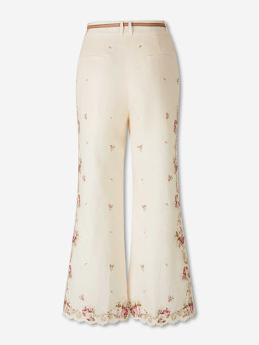 Zimmermann Mujer Barcelona Pantalones Flared Floral color Crema sku 761-004032 01 - Foto 3
