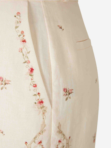 Zimmermann Mujer Barcelona Pantalones Flared Floral color Crema sku 761-004032 01 - Foto 4