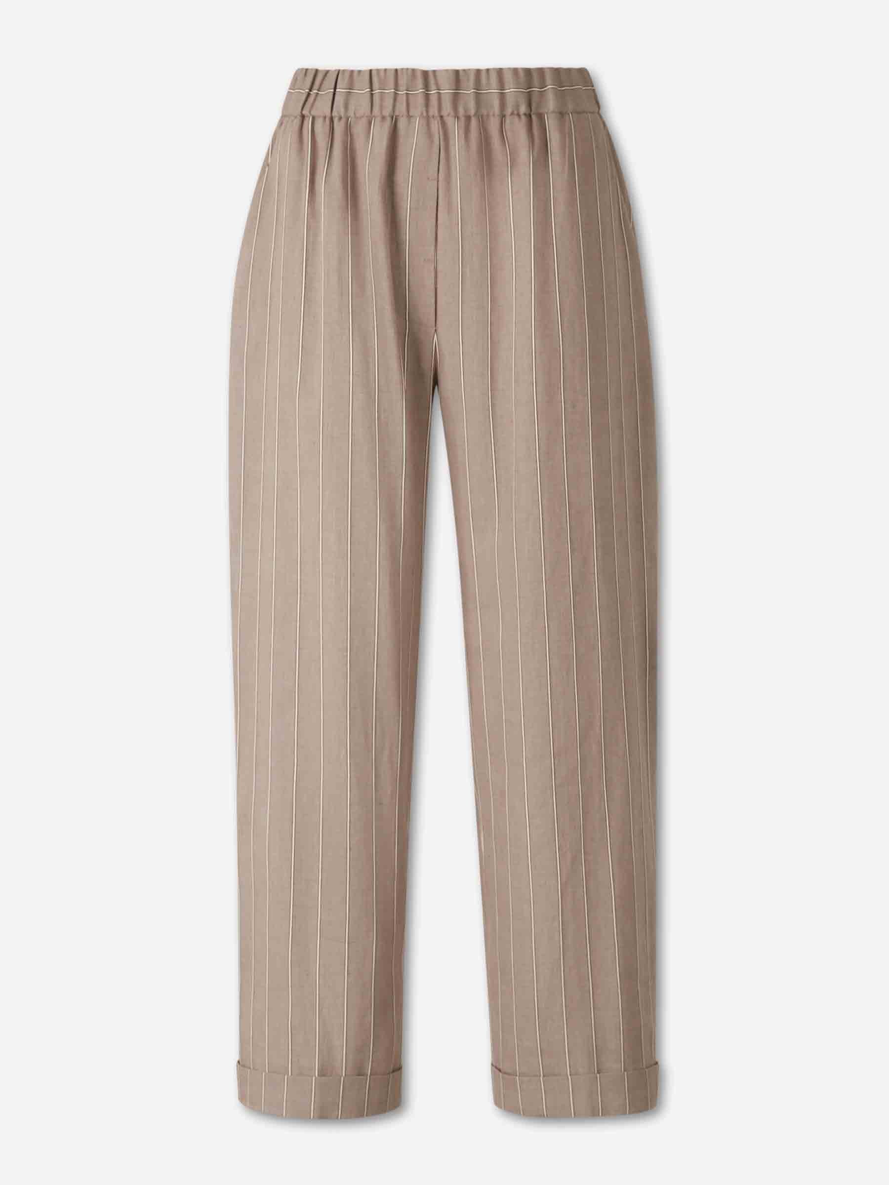 Peserico Mujer Barcelona Pantalones Rectos Listado color Taupe sku 761-004036 01 - Foto 1
