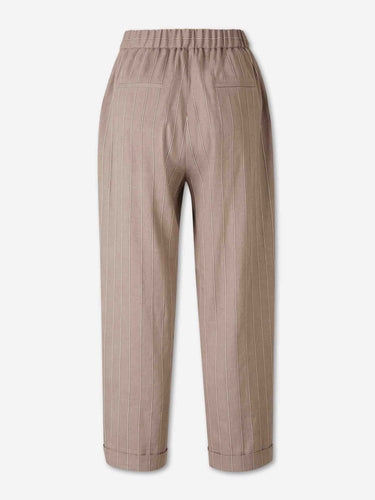 Peserico Mujer Barcelona Pantalones Rectos Listado color Taupe sku 761-004036 01 - Foto 2