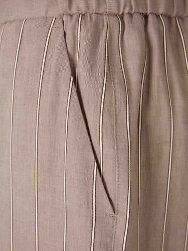 Peserico Mujer Barcelona Pantalones Rectos Listado color Taupe sku 761-004036 01 - Foto 3