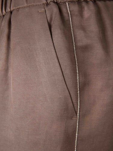Peserico Mujer Barcelona Pantalones Chinos Rectos color Marrón sku 761-004037 01 - Foto 4
