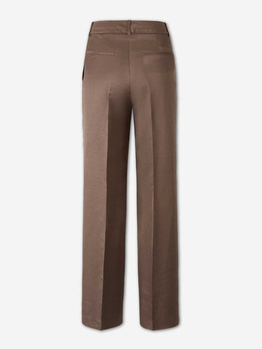 Peserico Mujer Barcelona Pantalones Anchos Rectos color Marrón Oscuro sku 761-004038 01 - Foto 3