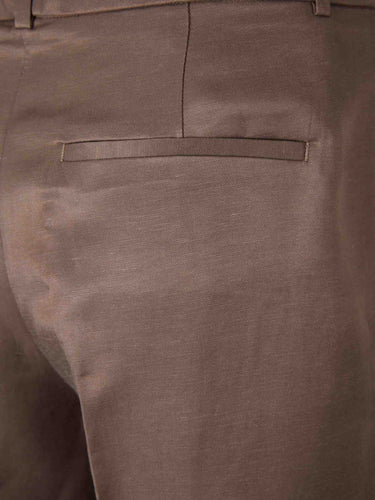 Peserico Mujer Barcelona Pantalones Anchos Rectos color Marrón Oscuro sku 761-004038 01 - Foto 5