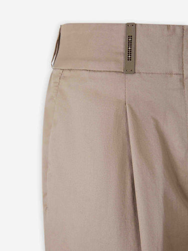 Peserico Mujer Barcelona Pantalones Rectos Anchos color Taupe sku 761-004039 01 - Foto 4