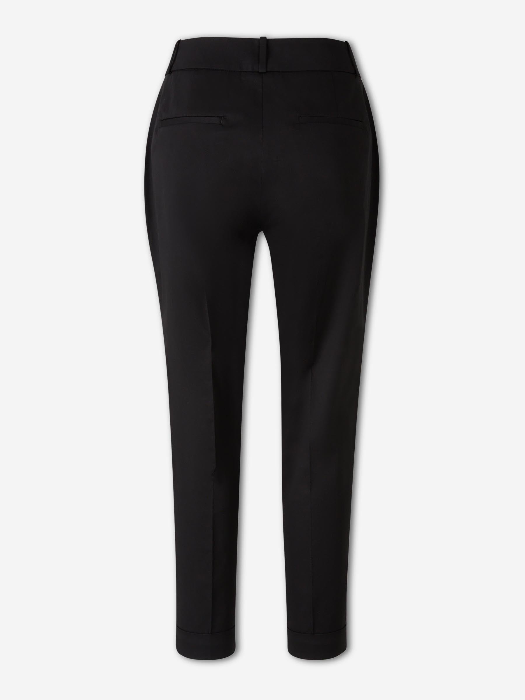 Peserico Mujer Barcelona Pantalones Rectos Gabardina color Negro sku 761-004040 02 - Foto 2