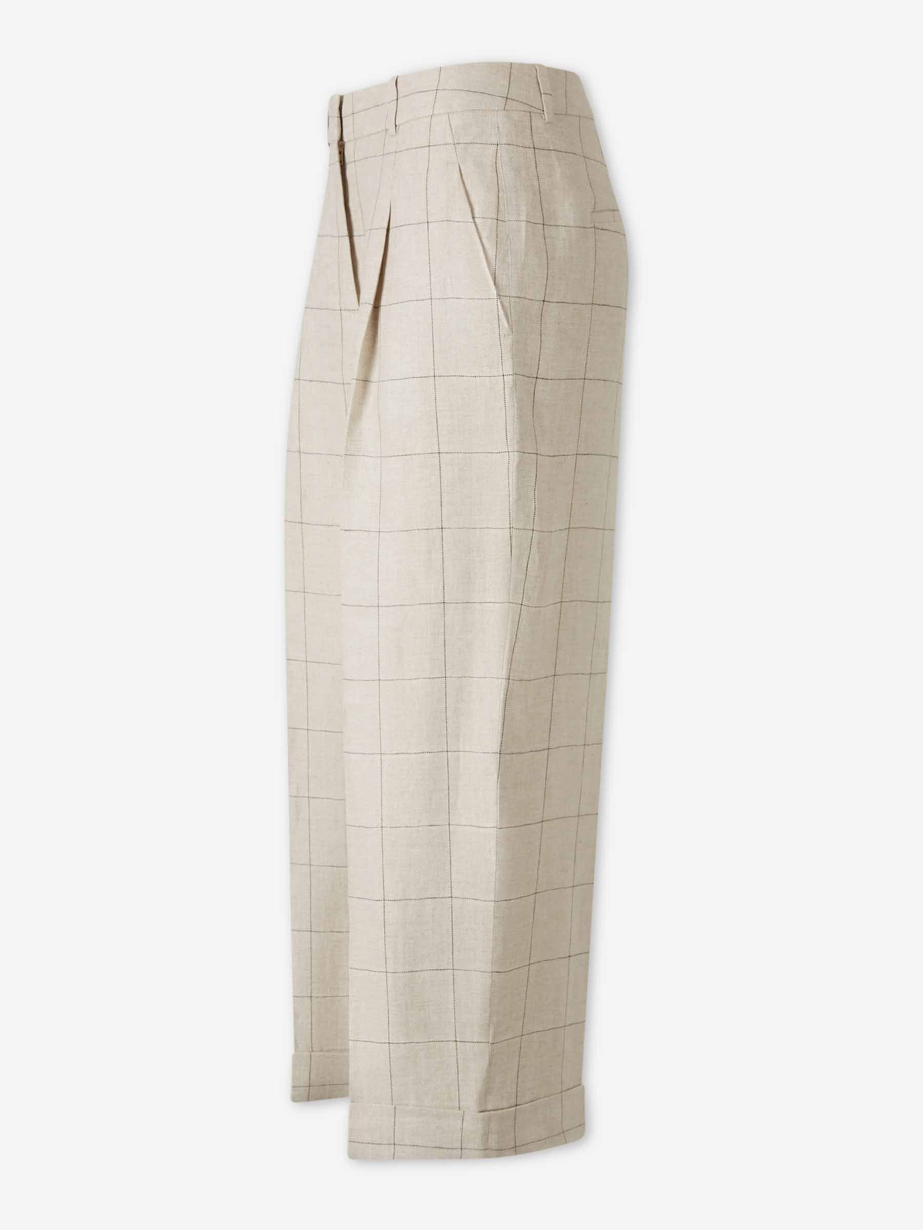 Peserico Mujer Barcelona Pantalones Anchos Rectos color Crema sku 761-004042 00 - Foto 2