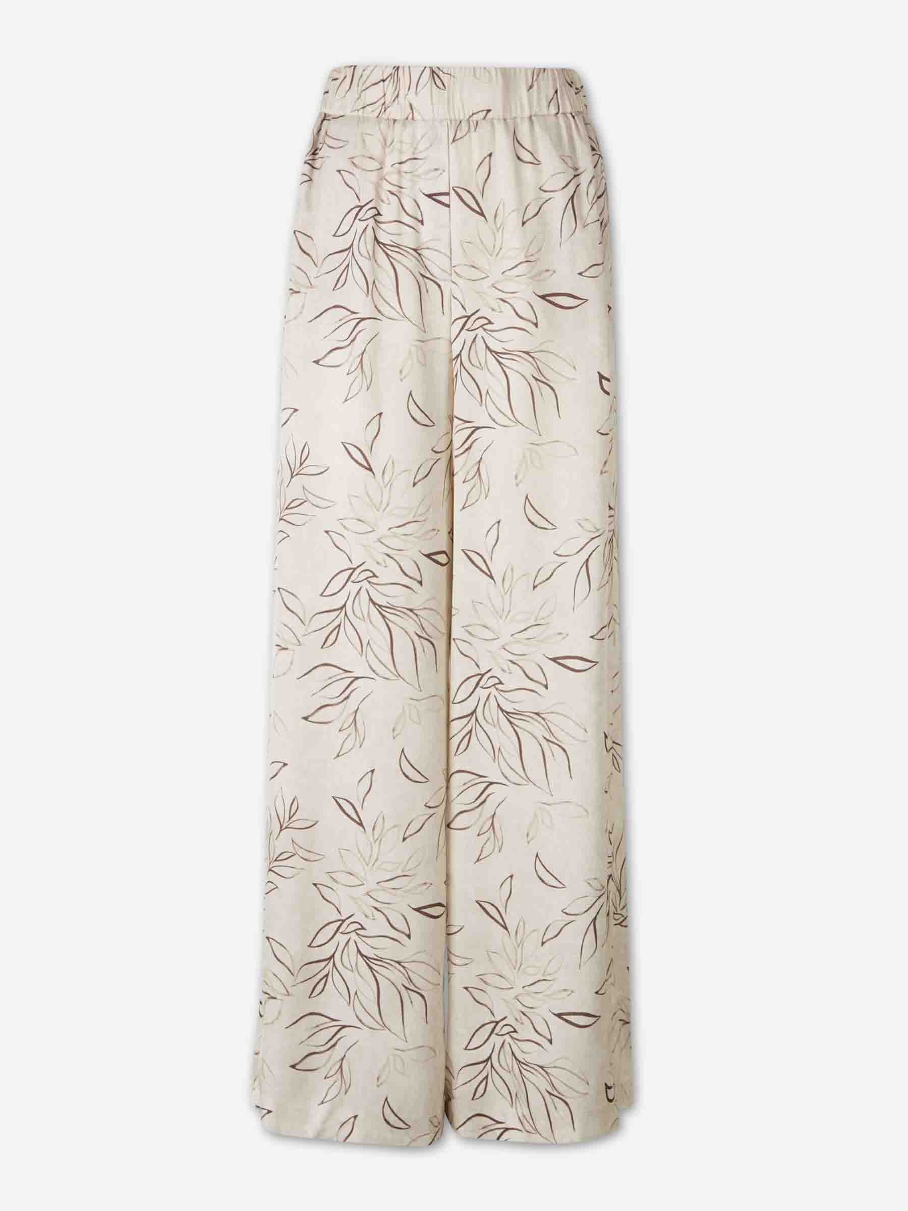 Peserico Mujer Barcelona Pantalones Anchos Estampados color Crema sku 761-004043 01 - Foto 1