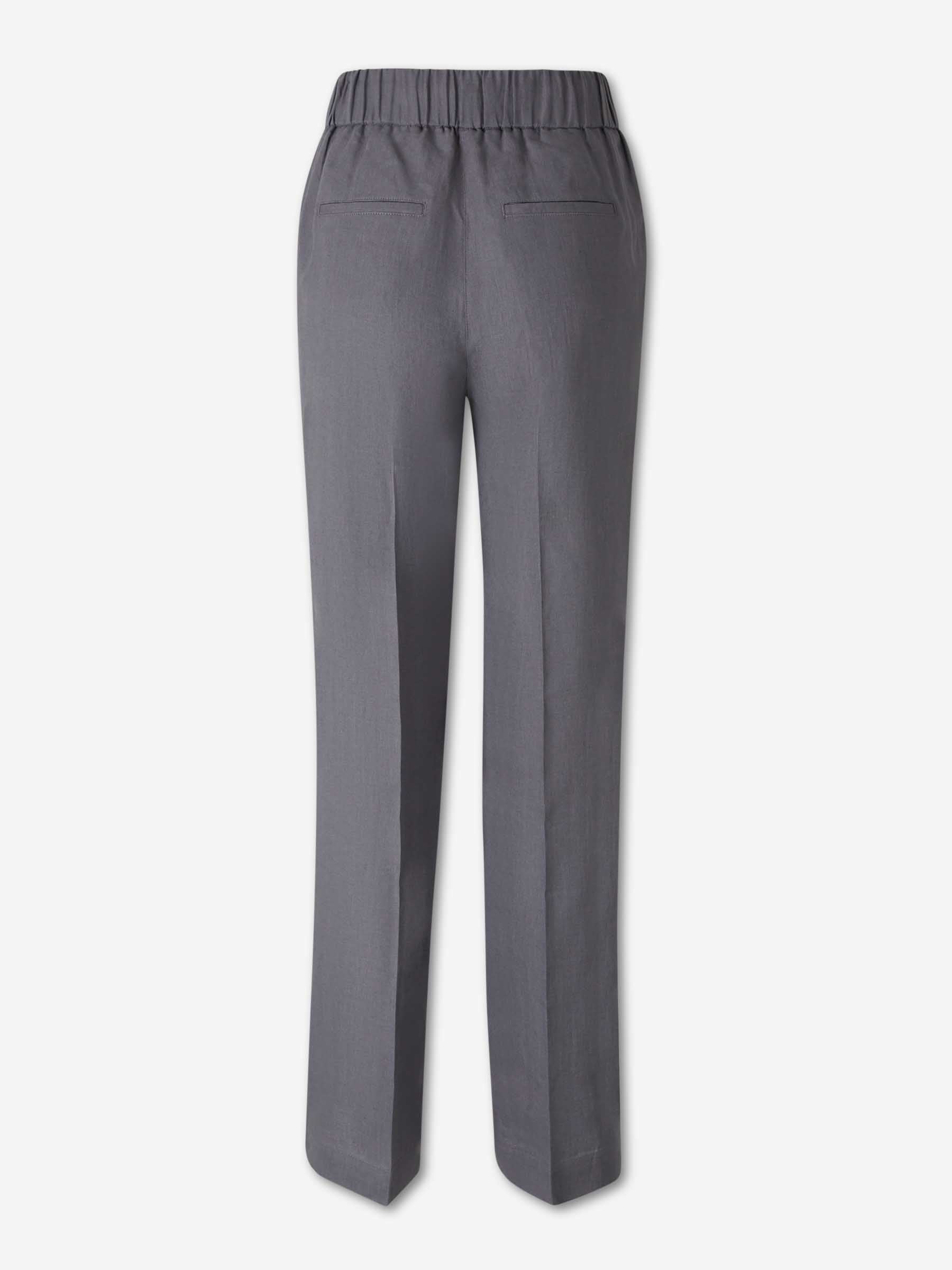 Peserico Mujer Barcelona Pantalones Vestir Lino color Gris sku 761-004046 01 - Foto 2