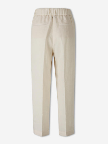 Peserico Mujer Barcelona Pantalones Casual Lino color Beige sku 761-004047 01 - Foto 3