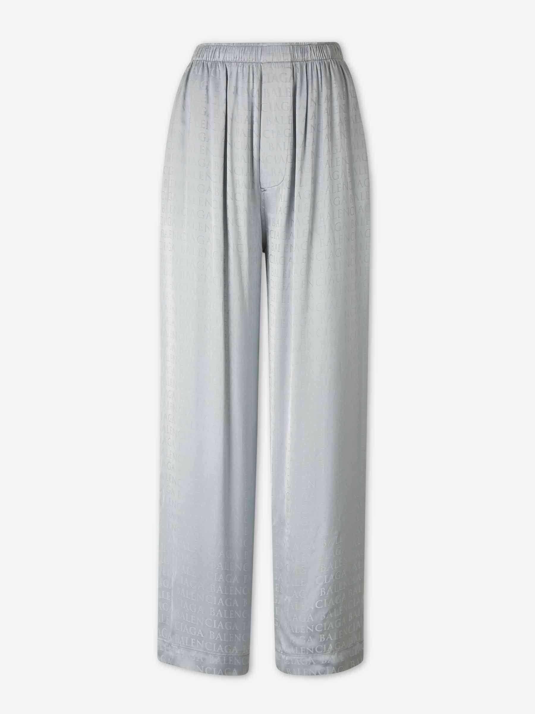 Balenciaga Mujer Barcelona Pantalones Anchos Monograma color Gris sku 761-004053 01 - Foto 1