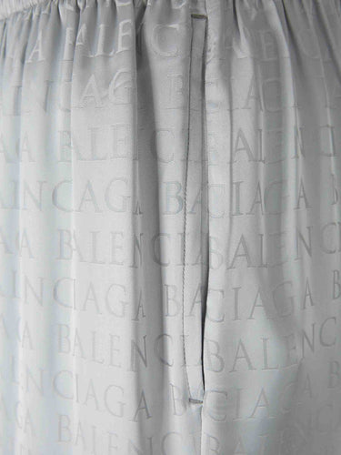 Balenciaga Mujer Barcelona Pantalones Anchos Monograma color Gris sku 761-004053 01 - Foto 4