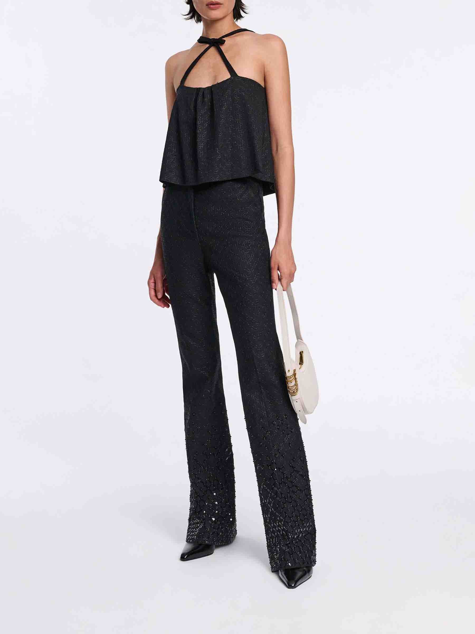 Dorothee Schumacher Mujer Barcelona Pantalones Flared Sequin color Negro sku 761-004055 01 - Foto 2