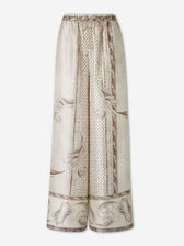 Max Mara Mujer Barcelona Pantalón Seda Estampada color Crema sku 761-004060 01 - Foto 1