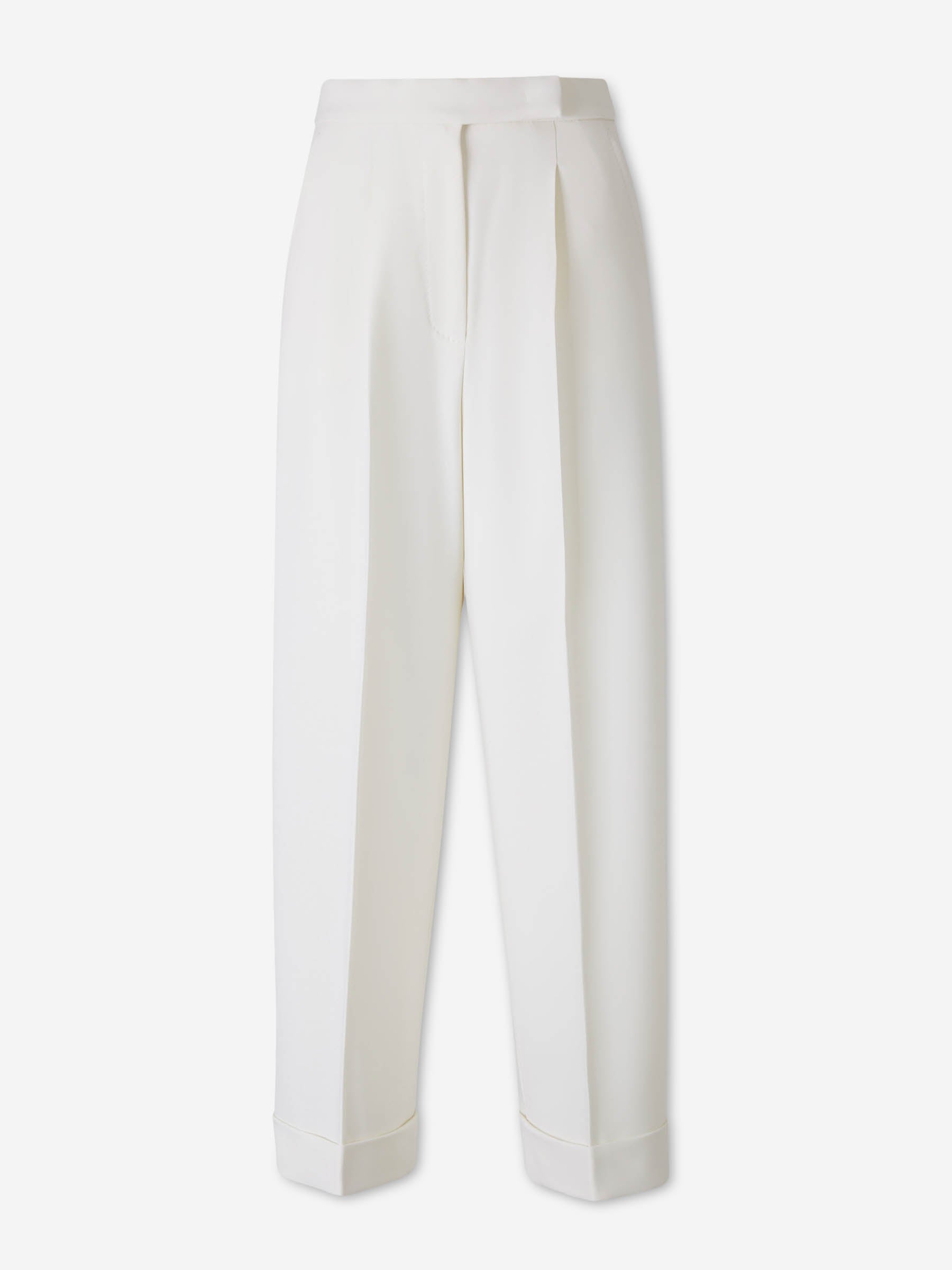 Max Mara Mujer Barcelona Pantalones Rectos Pinzas color Blanco sku 761-004061 01 - Foto 1