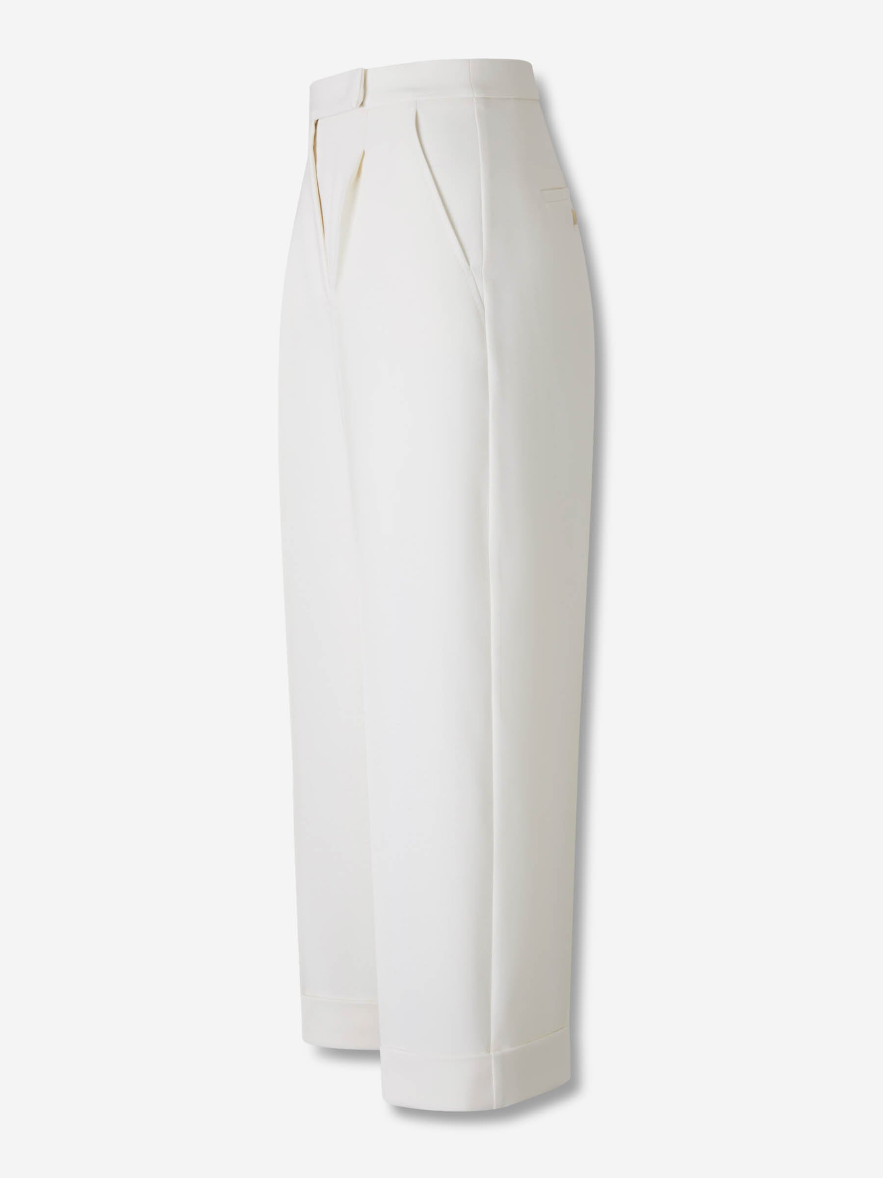 Max Mara Mujer Barcelona Pantalones Rectos Pinzas color Blanco sku 761-004061 01 - Foto 2