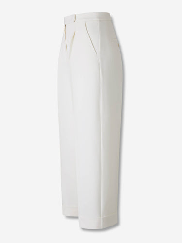 Max Mara Mujer Barcelona Pantalones Rectos Pinzas color Blanco sku 761-004061 01 - Foto 2