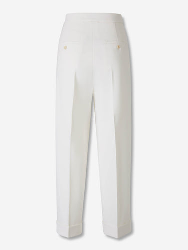 Max Mara Mujer Barcelona Pantalones Rectos Pinzas color Blanco sku 761-004061 01 - Foto 3