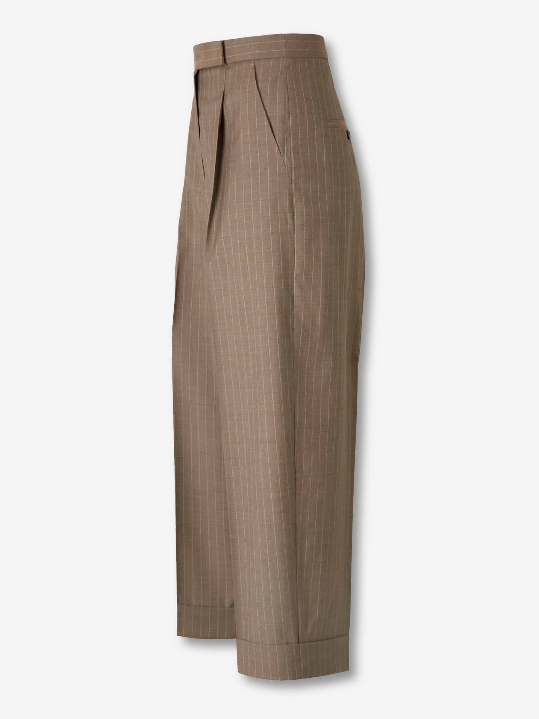 Max Mara Mujer Barcelona Pantalones Raya Diplomática color Camel sku 761-004062 01 - Foto 2