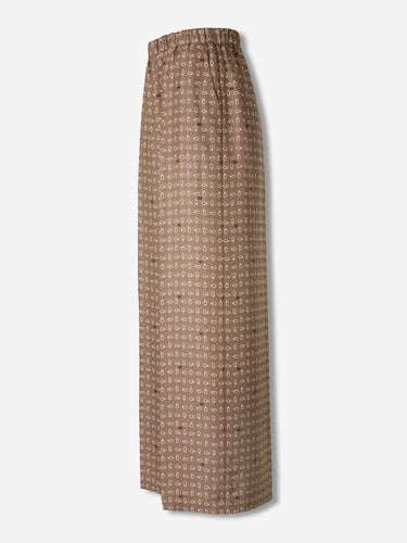 Max Mara Mujer Barcelona Pantalón Seda Estampada color Marrón sku 761-004063 01 - Foto 2