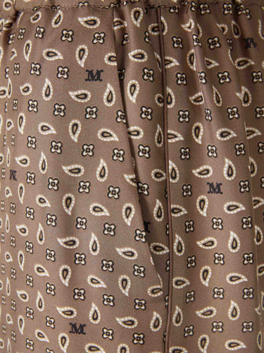 Max Mara Mujer Barcelona Pantalón Seda Estampada color Marrón sku 761-004063 01 - Foto 4