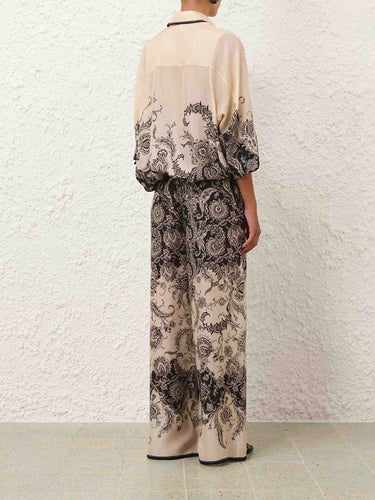 Zimmermann Mujer Barcelona Pantalones Anchos Rhiannon color Blanco Y Negro sku 761-004066 01 - Foto 3