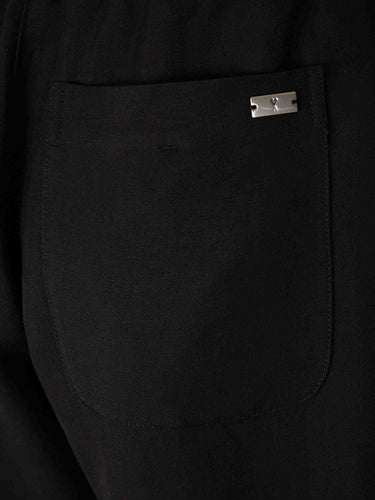 Ami Paris Mujer Barcelona Pantalones Vestir Lino color Negro sku 761-004072 01 - Foto 4