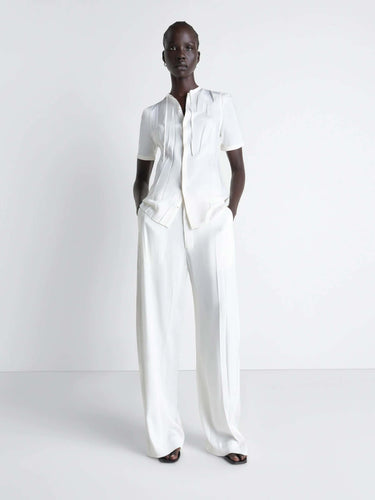 Lemaire Mujer Barcelona Pantalones Pliegues color Blanco sku 761-004084 01 - Foto 2