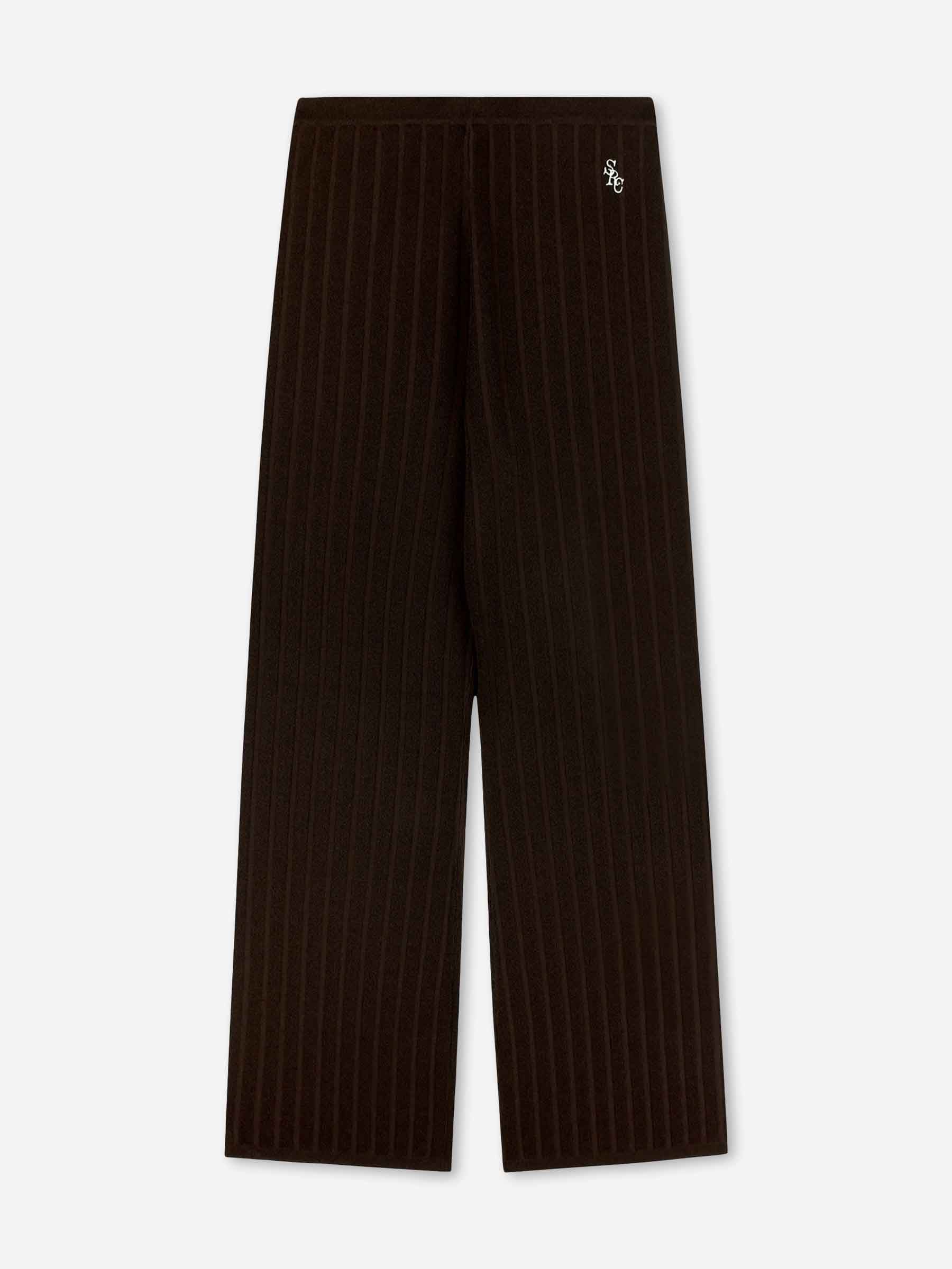 Sporty & Rich Mujer Barcelona Joggers Punto Acanalado color Marrón Oscuro sku 761-004085 01 - Foto 1