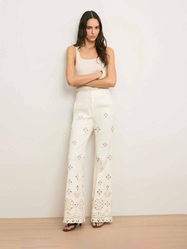 Veronica Beard Mujer Barcelona Pantalones Komi color Marfil sku 761-004089 01 - Foto 2